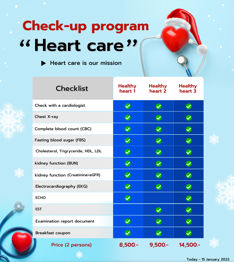 Yearend healthy promotions (It's about the heart, it's our mission
